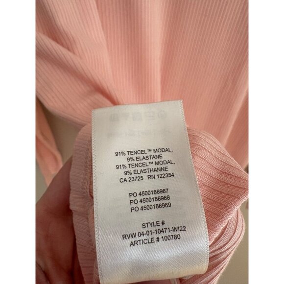 Wilfred NWT Only Hip Coral Blush Pink Fitted Ribbed Turtleneck Size XL - Picture 11 of 14